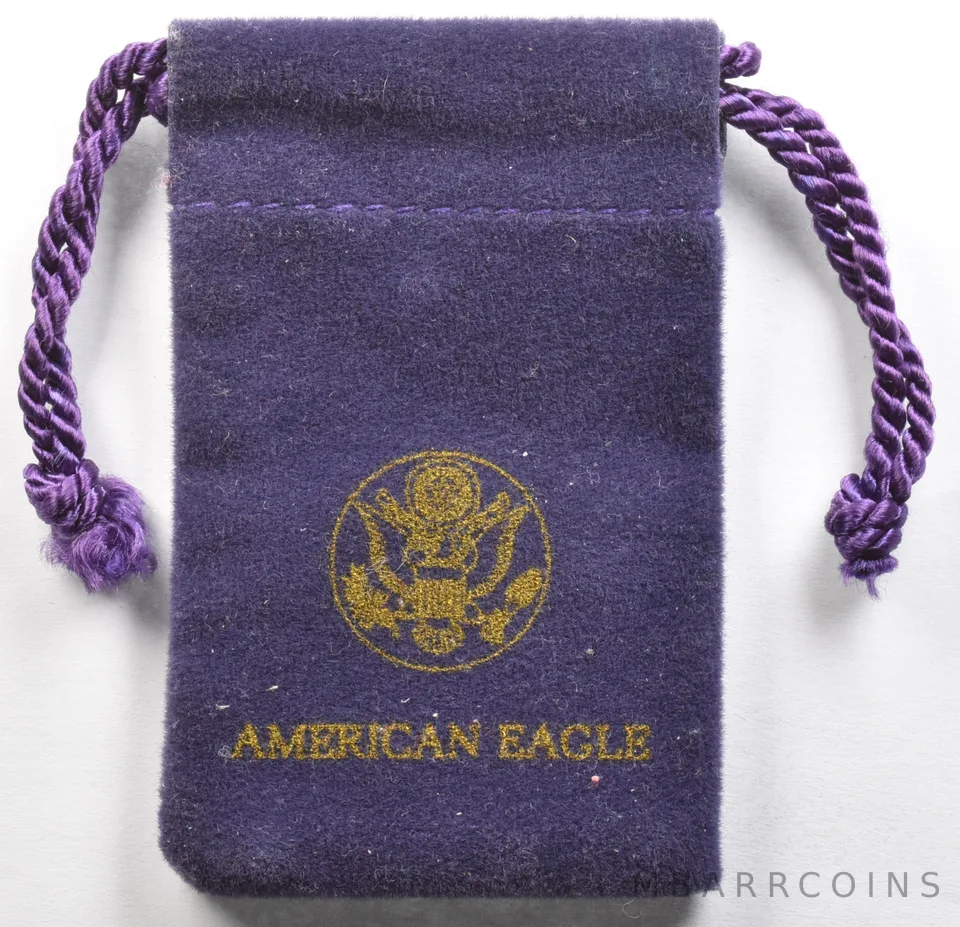 American Eagle Purple Drawstring Pouch a6268