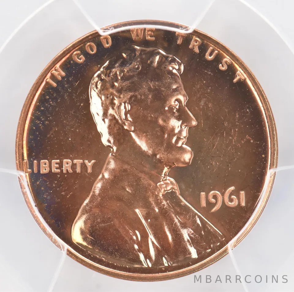 1961 Lincoln Memorial Cent PR64 RB PCGS Beautiful Tone *0962
