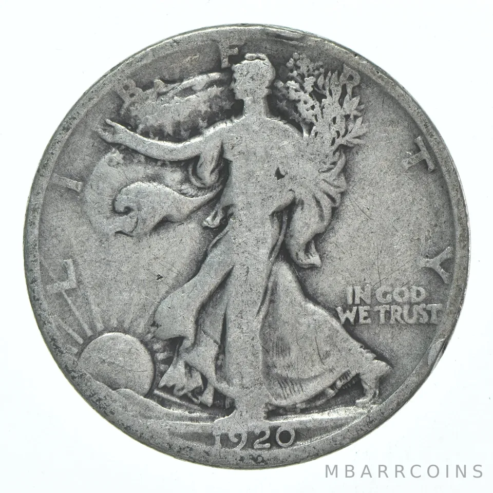 1920-D Walking Liberty Half Dollar CIRC 90% Silver