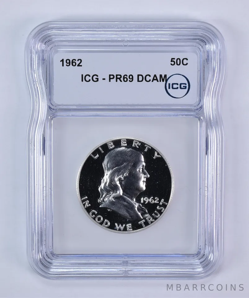 1962 Franklin Half Dollar PR69 DCAM ICG