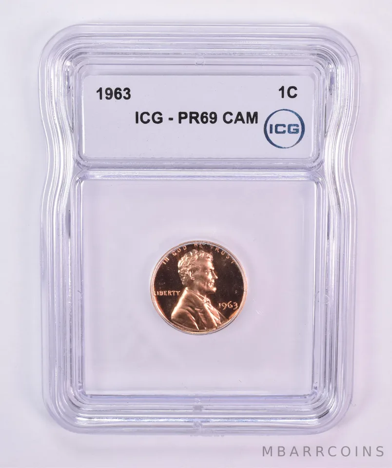 1963 Lincoln Memorial Cent PR69 CAM ICG