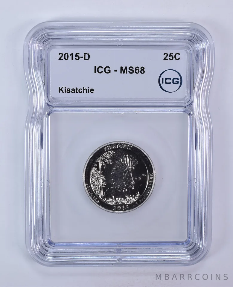 2015-D Washington Quarter ATB Kisatchie MS68 ICG