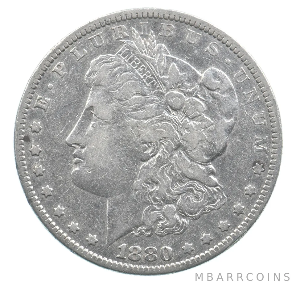 Early - 1880 Morgan Silver Dollar - 90% US Coin *034