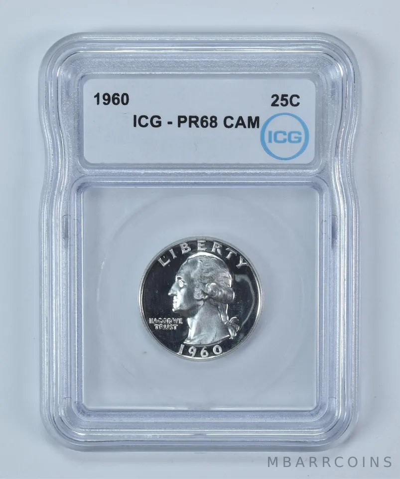 1960 Washington Quarter PR68 CAM ICG