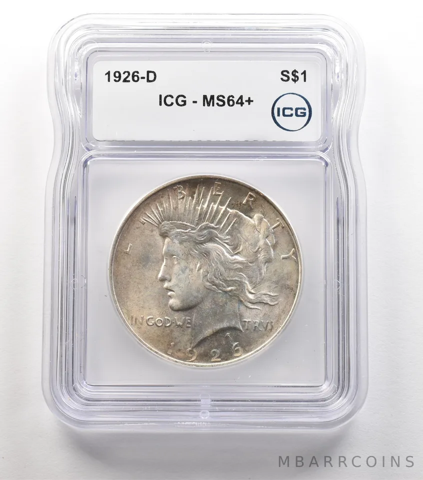 1926-D Peace Silver Dollar MS64+ ICG *5576