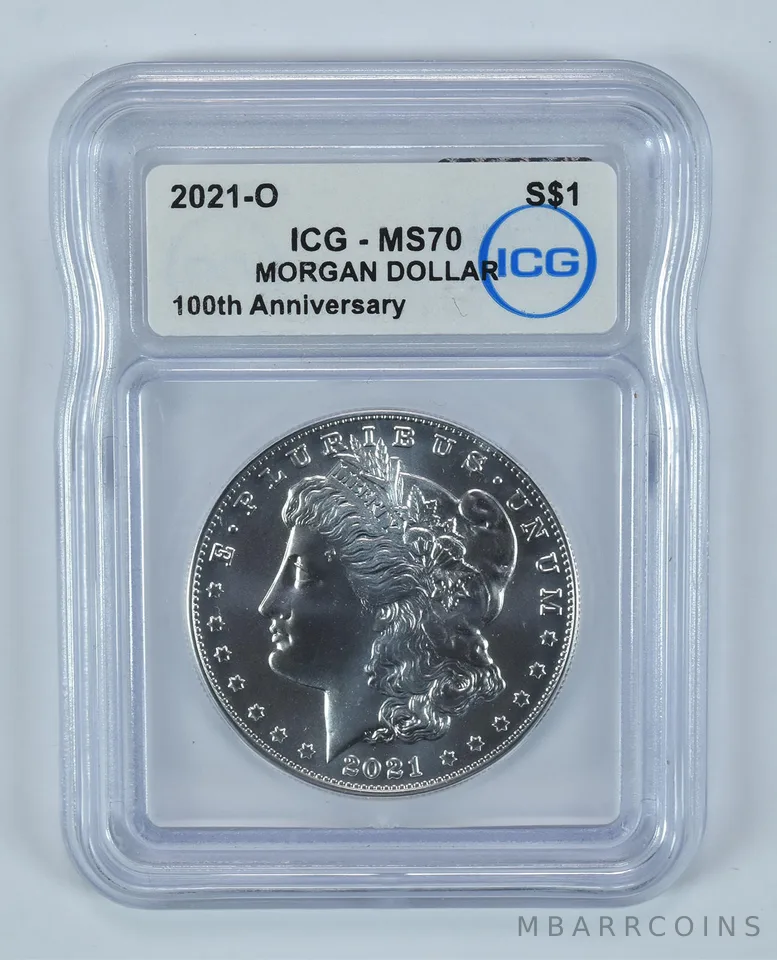 2021-O Morgan Silver Dollar MS70 ICG