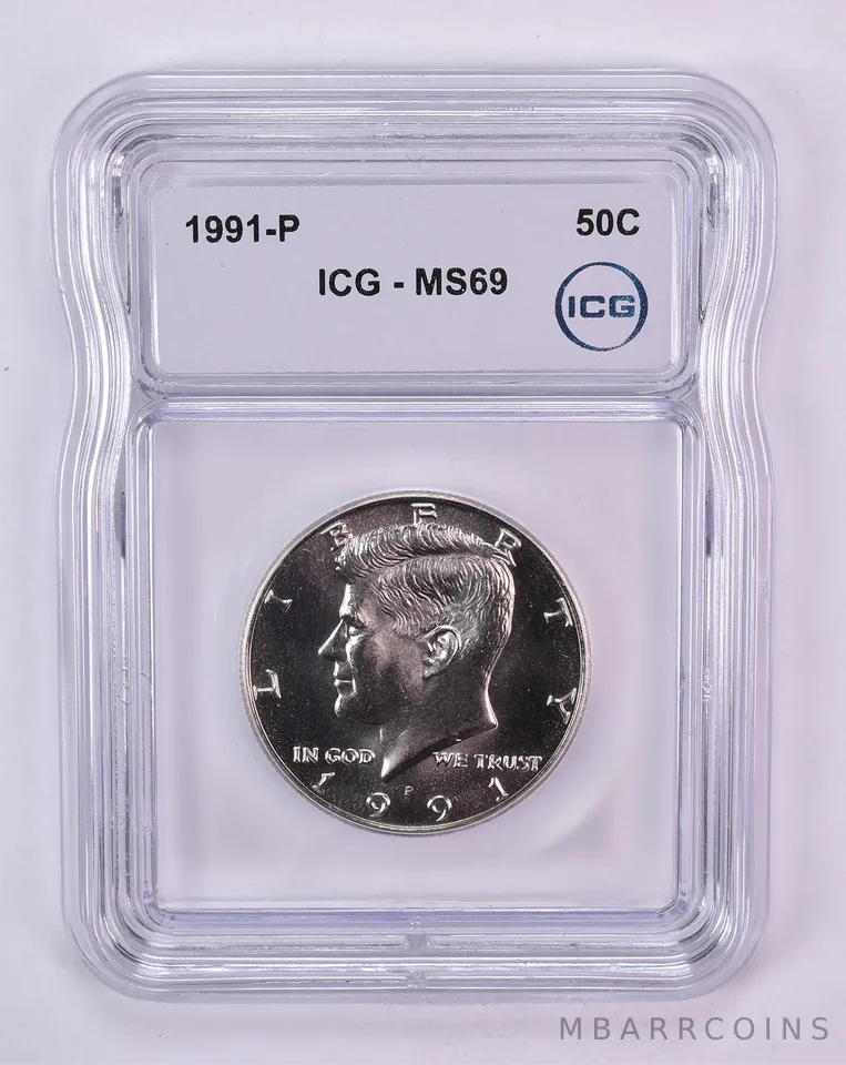 1991-P Kennedy Half Dollar MS69 ICG