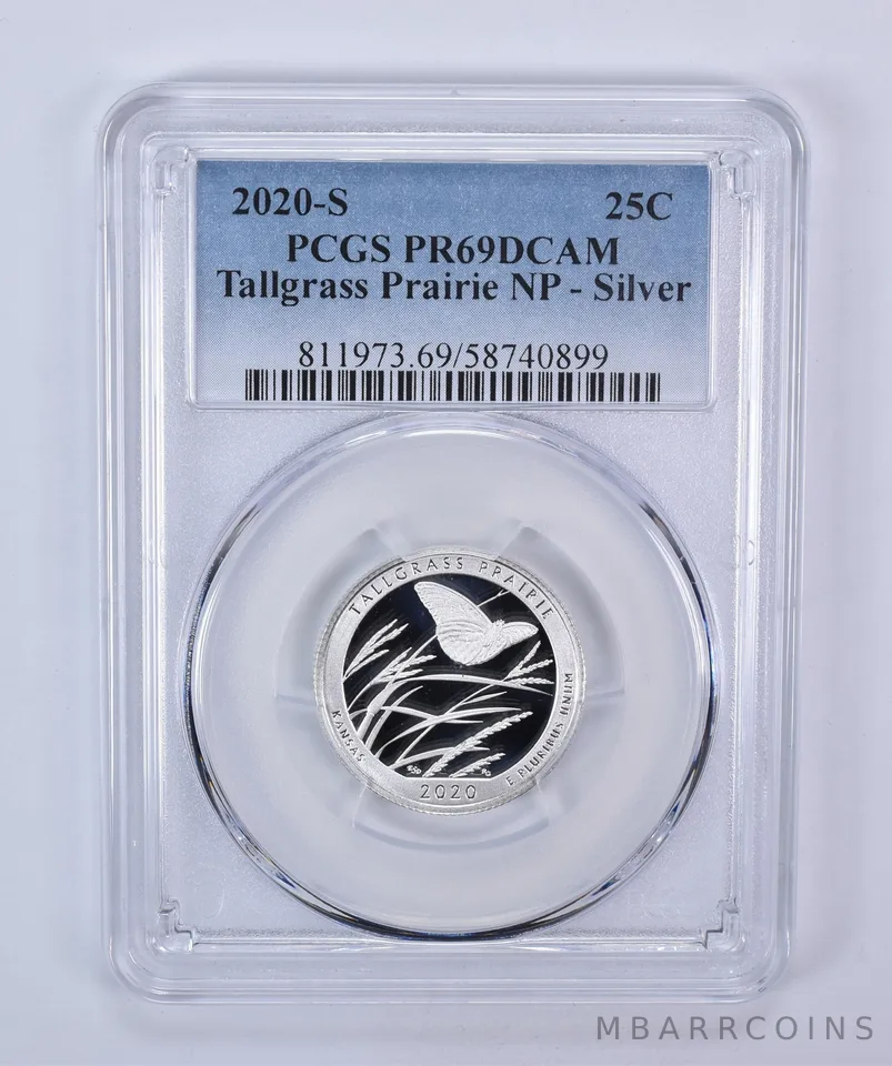 2020-S Washington Quarter ATB Silver Tallgrass Prairie PR69 DCAM PCGS