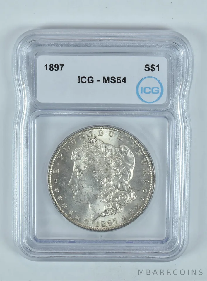1897 Morgan Silver Dollar MS64 ICG