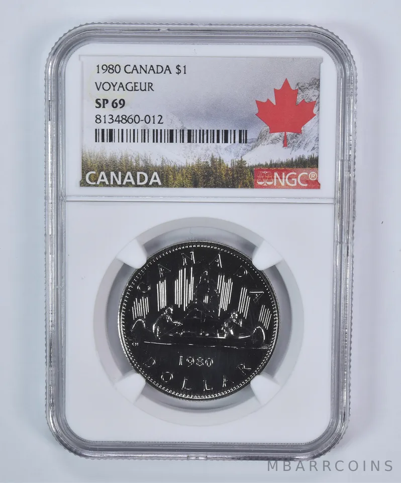 1980 Canada Dollar Voyageur SP69 NGC Canada Label