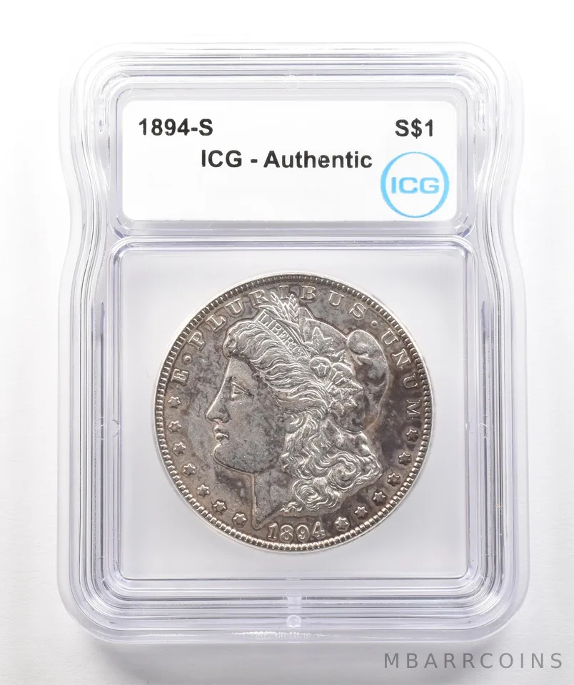 1894-S Morgan Silver Dollar Authentic ICG a4256