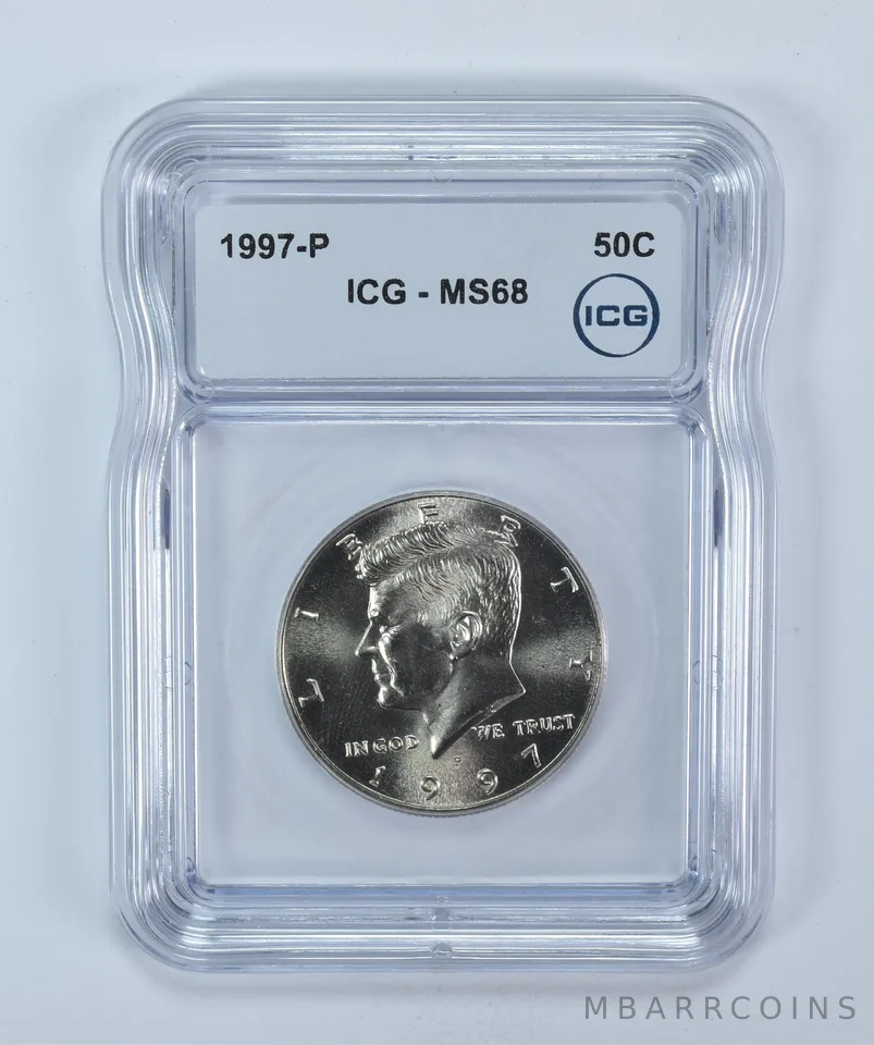 1997-P Kennedy Half Dollar MS68 ICG