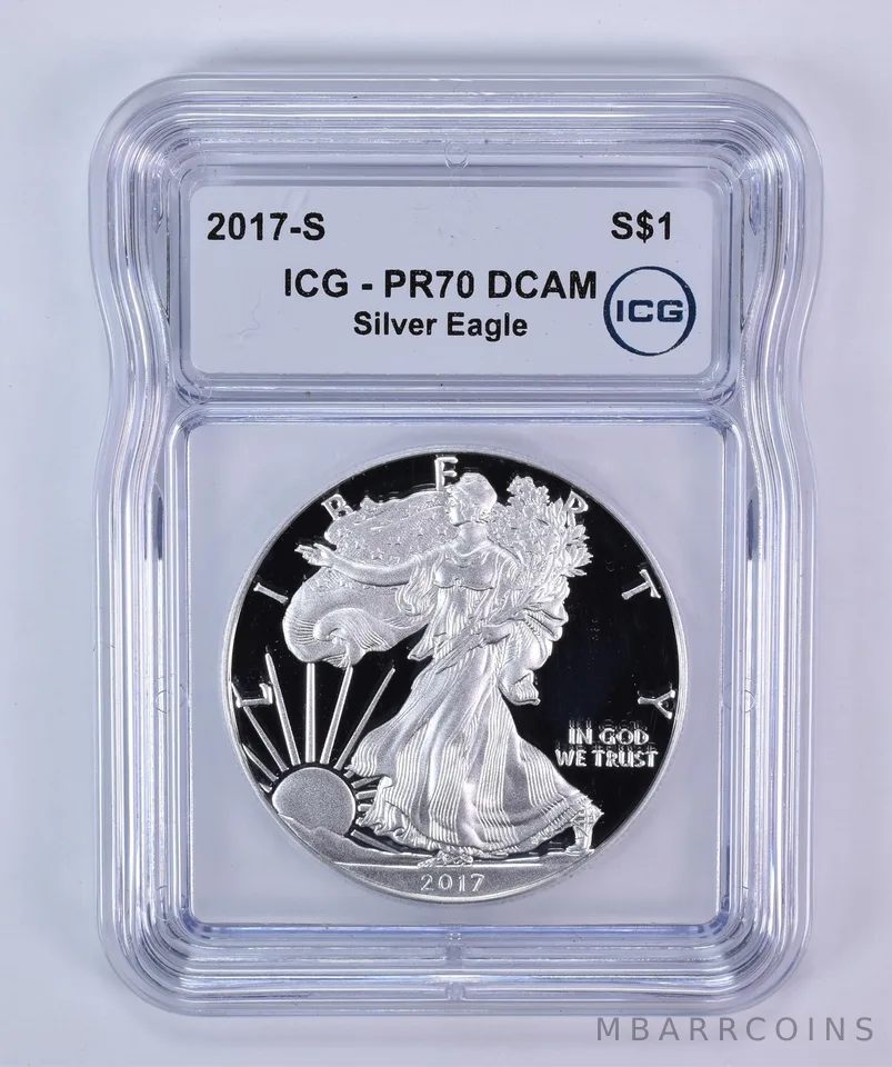 2017-S American Silver Eagle PR70 DCAM ICG