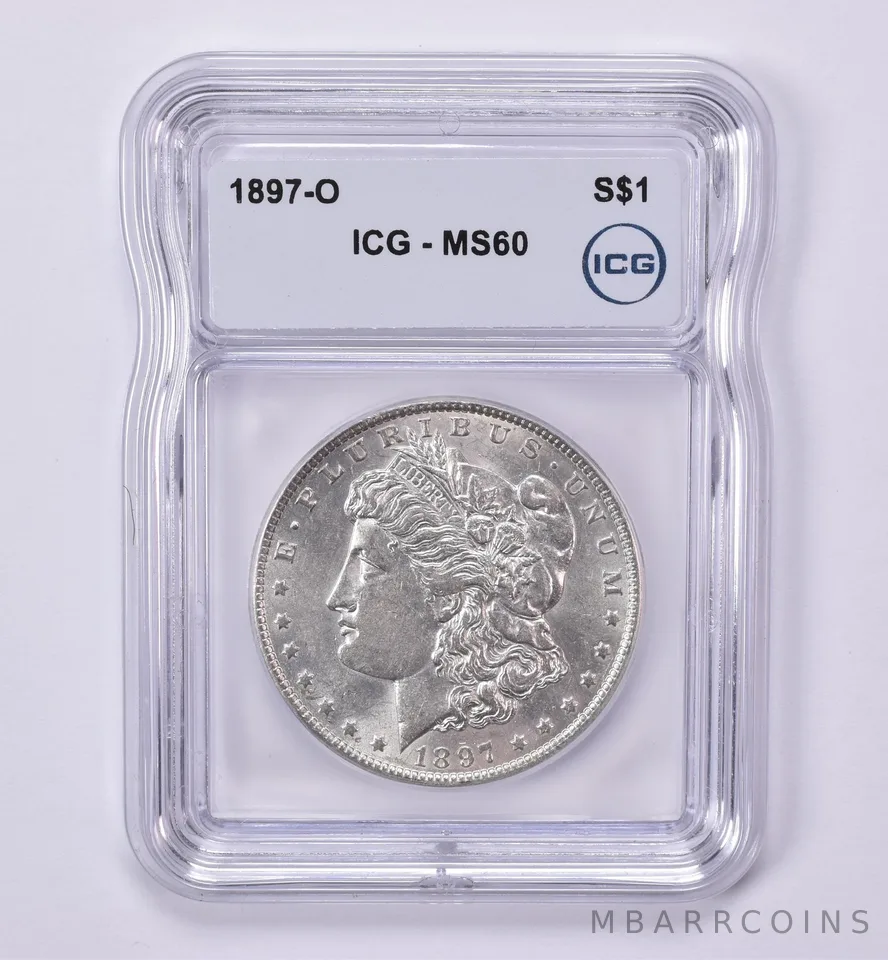 1897-O Morgan Silver Dollar MS60 ICG *0529
