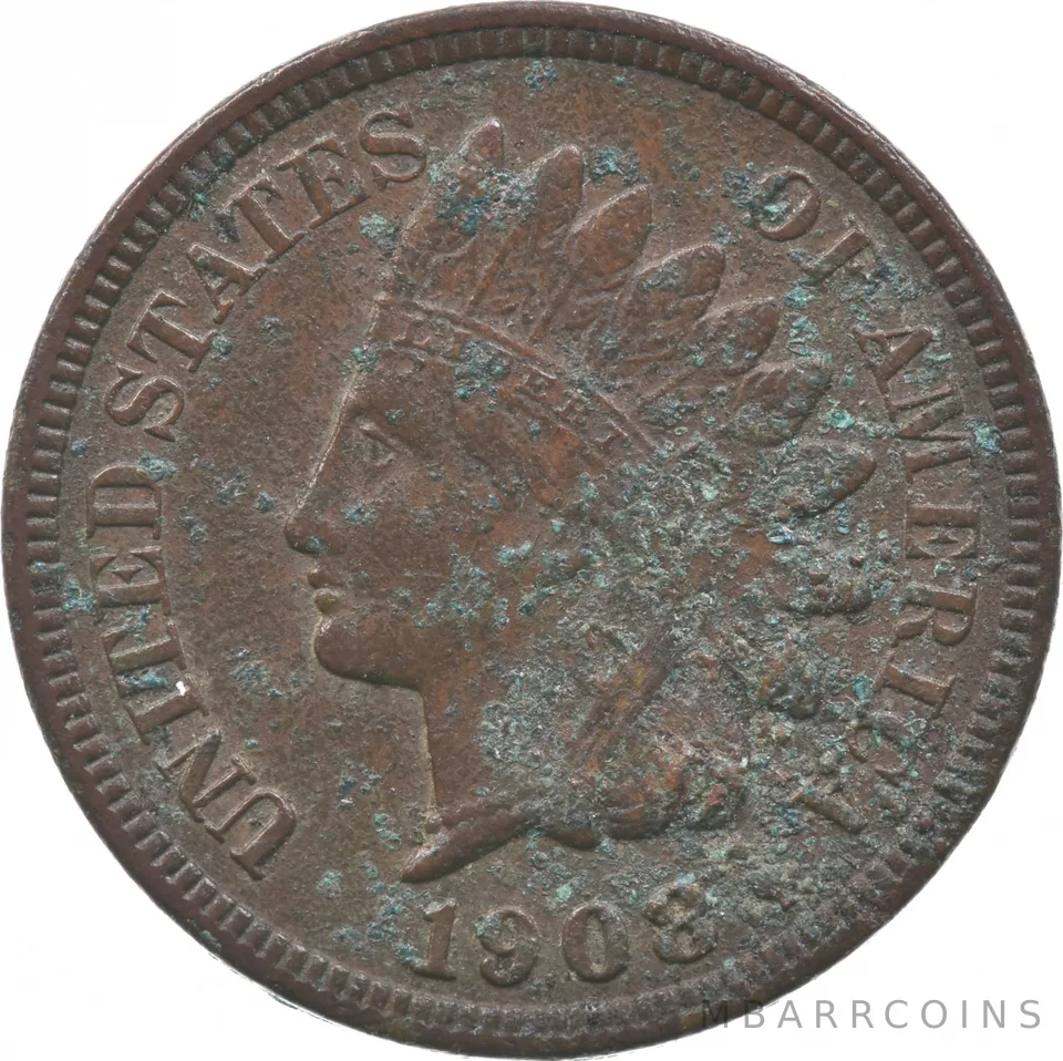 1908-S Indian Head Cent *4355