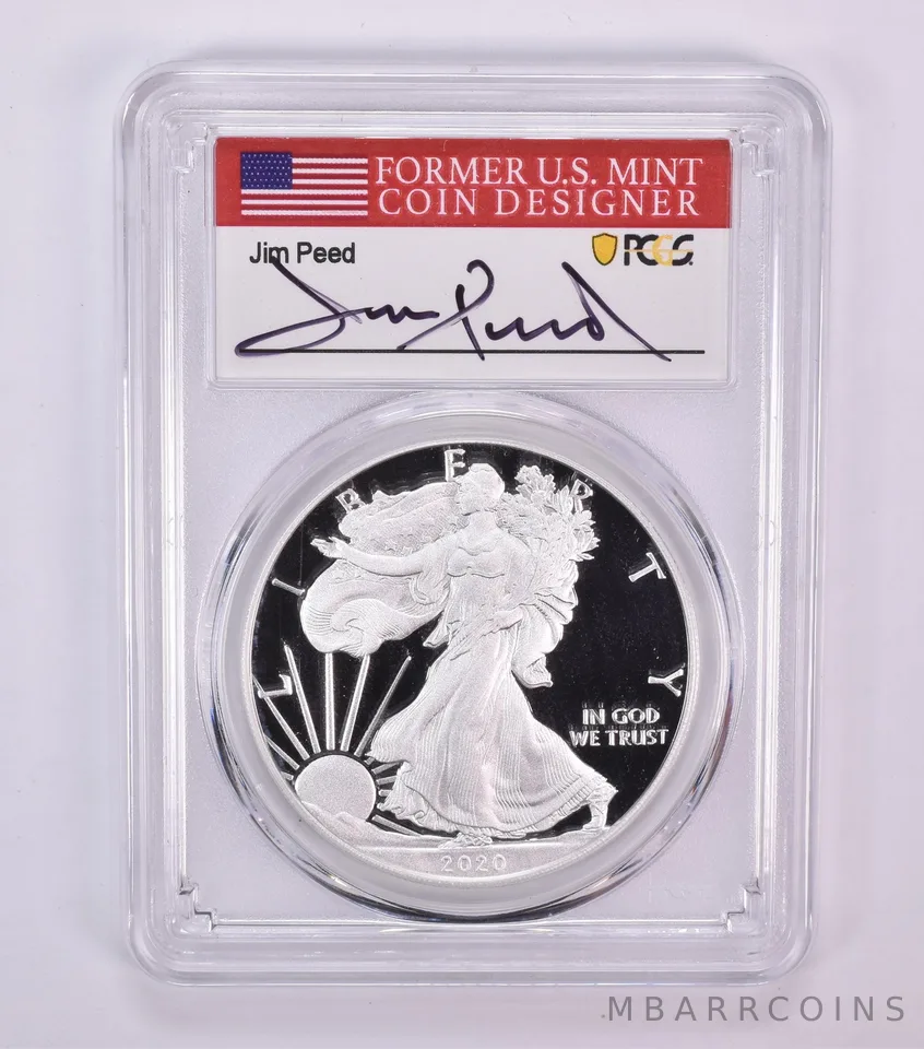 2020-W American Silver Eagle Jim Peed FDOI PR70 DCAM PCGS