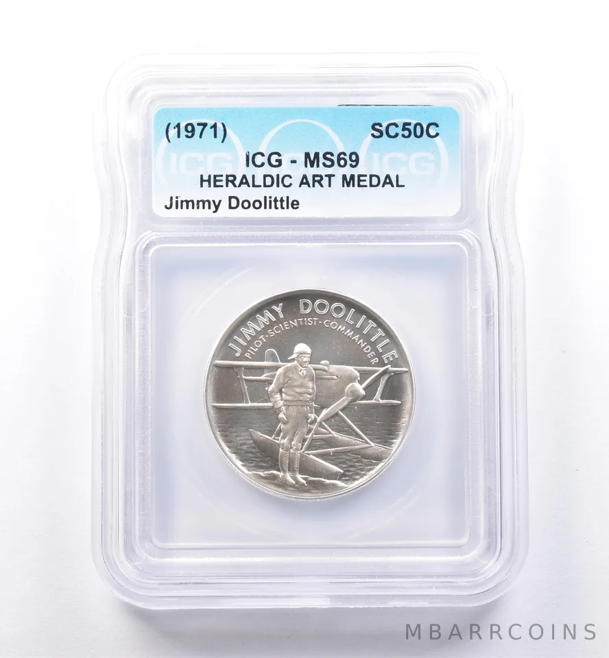 (1971) So Called Half Dollar Jimmy Doolittle MS69 ICG *8508