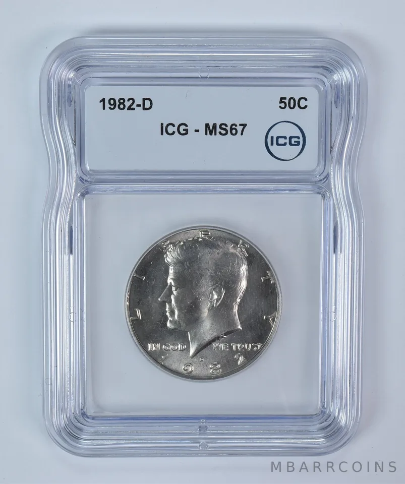 1982-D Kennedy Half Dollar MS67 ICG