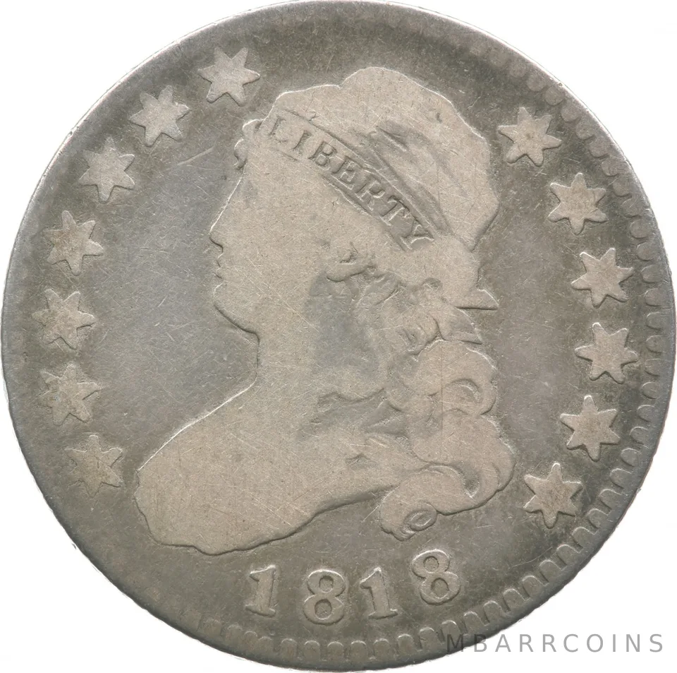 1818 Capped Bust Quarter a2376