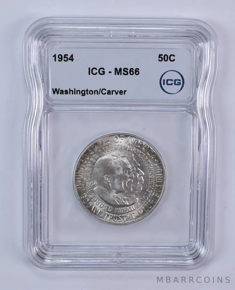 1954 Washington Carver Commemorative Half Dollar MS66 ICG