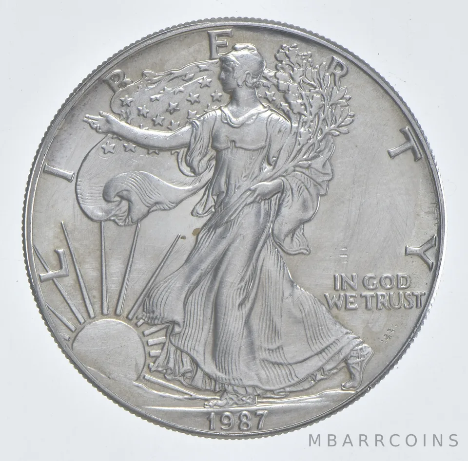 Better Date 1987 American Silver Eagle 1 Troy Oz .999 Fine Silver *014