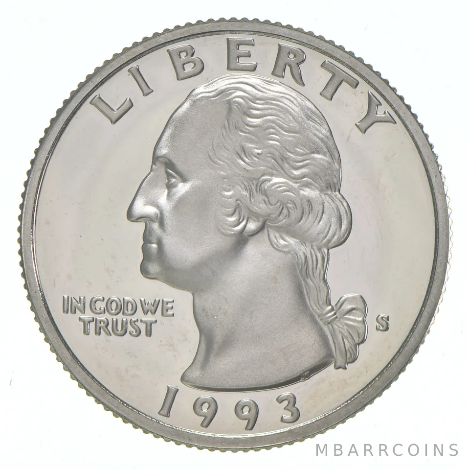 1993-S Washington Quarter CLAD Proof