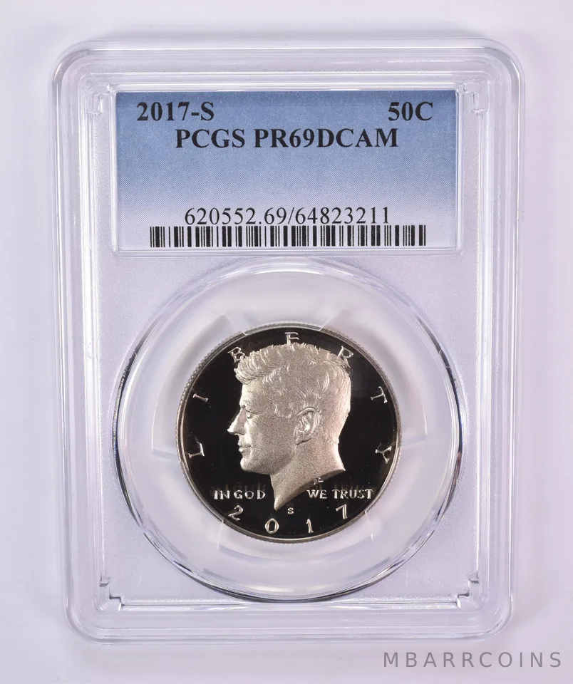 2017-S Kennedy Half Dollar PR69 DCAM PCGS Blue Label
