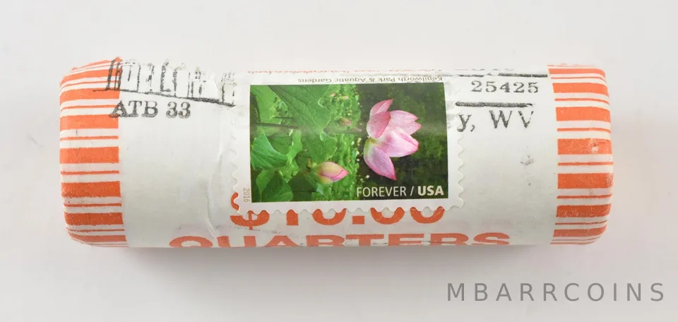$10 FV 2016 ATB Quarter Harper's Ferry Unc Roll Chuck Taylor Stamped *7062