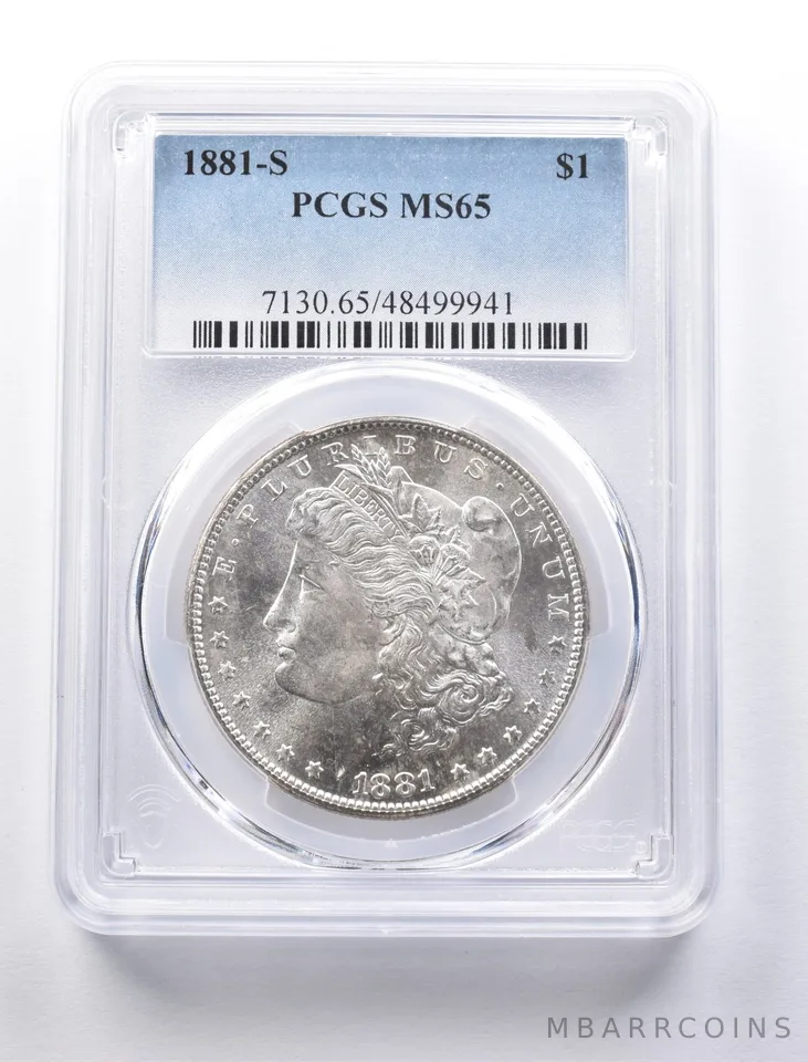 1881-S Morgan Silver Dollar MS65 PCGS PQ *1069