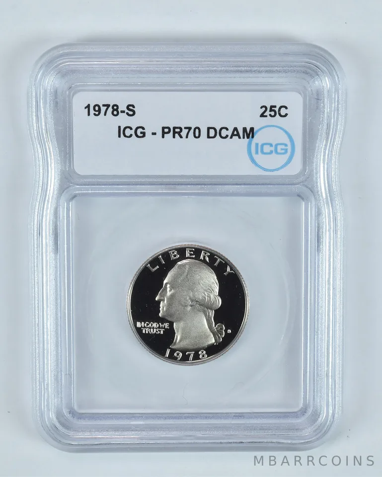 1978-S Washington Quarter PR70 DCAM ICG