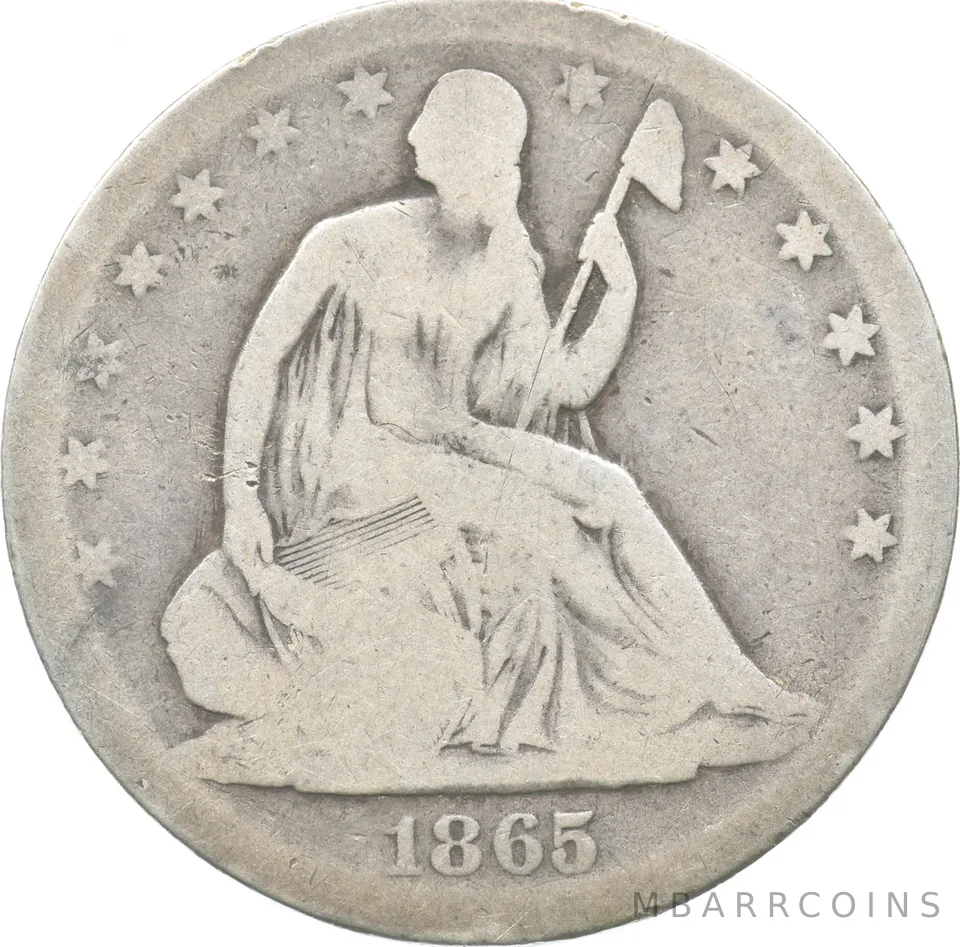1865-S Seated Liberty Half Dollar a2285
