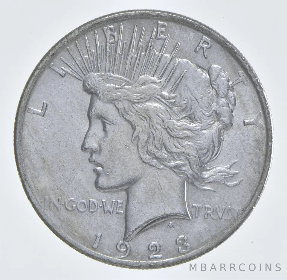 Better - 1923 Peace Silver Dollar - 90% US Coin *617