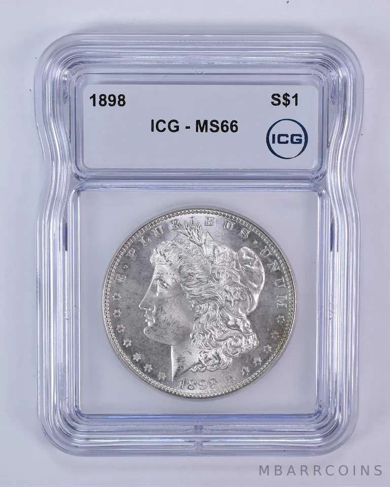 1898 Morgan Silver Dollar MS66 ICG