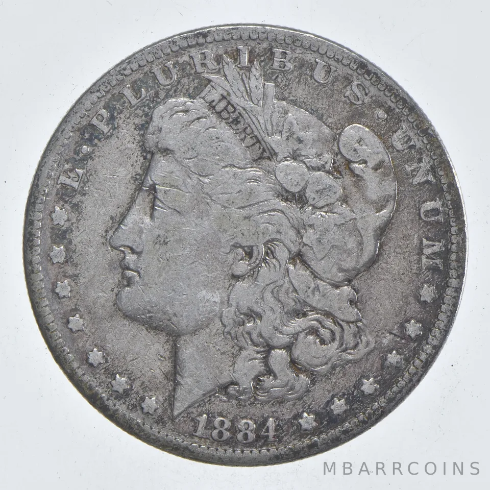 Early - 1884 Morgan Silver Dollar - 90% US Coin *872
