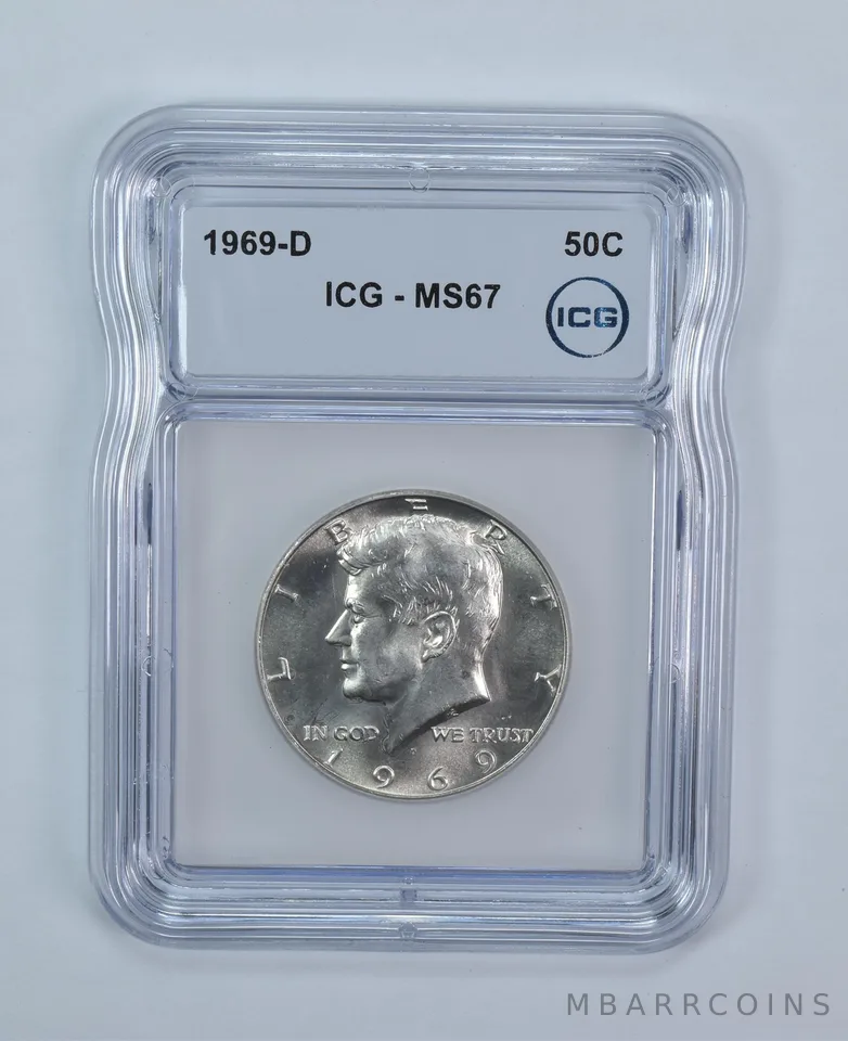 1969-D Kennedy Half Dollar MS67 ICG