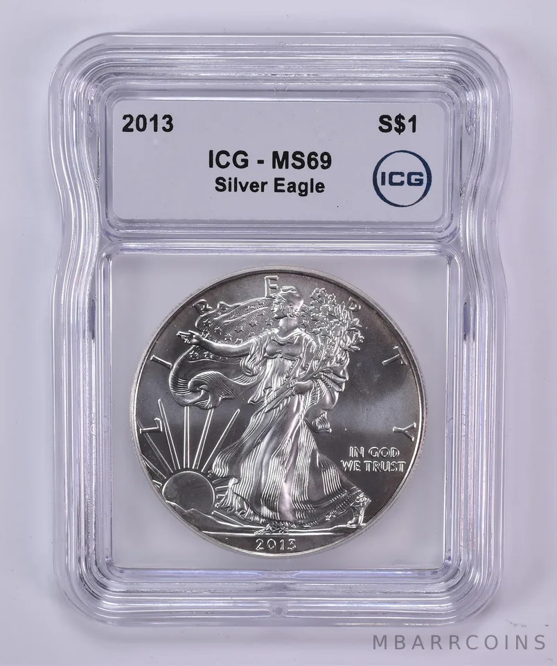 2013 American Silver Eagle MS69 ICG