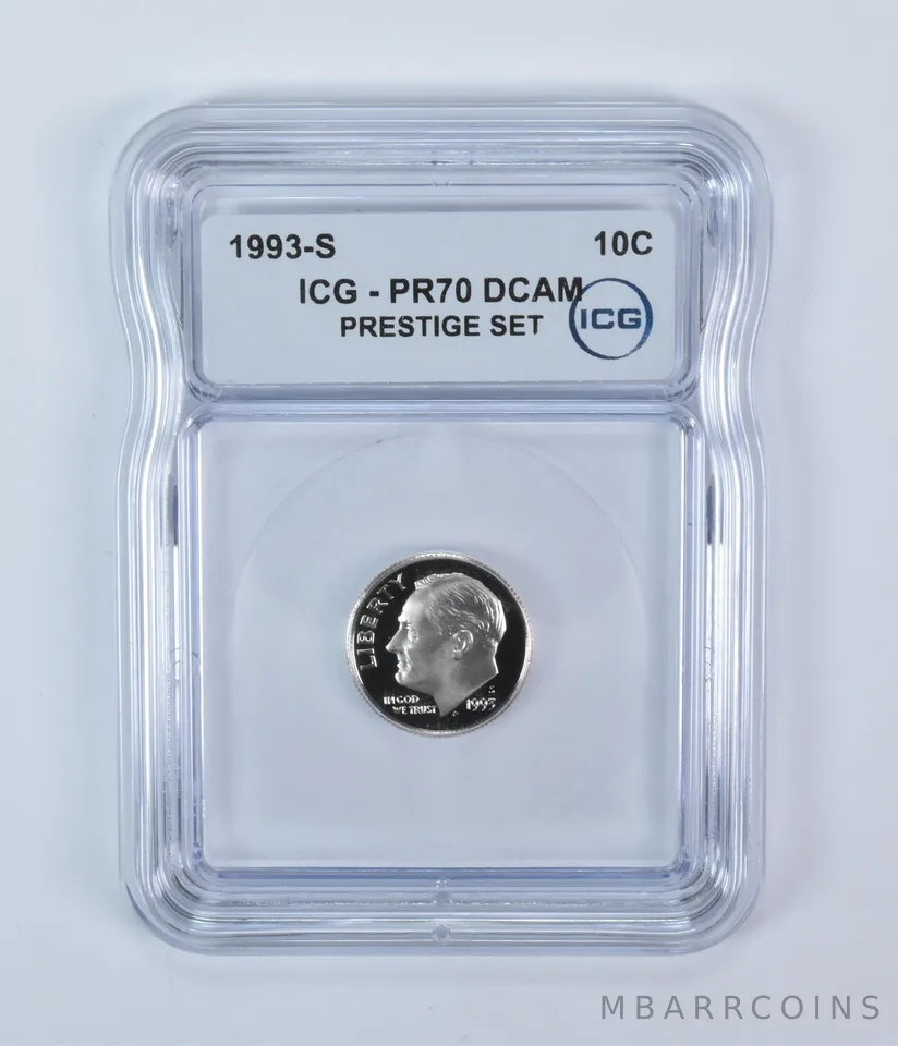 1993-S Roosevelt Dime Prestige Set PR70 DCAM ICG