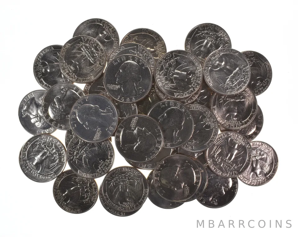 Lot (40) 1986-P Washington Quarter Clad Unc Roll
