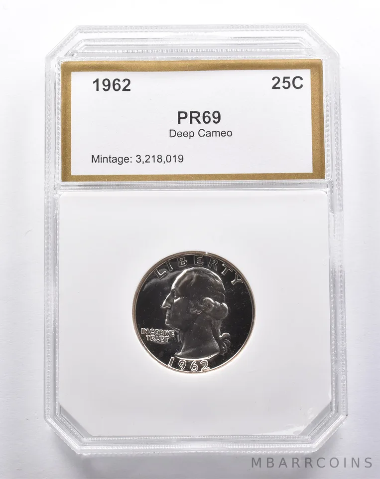 Proof 1962 Washington Quarter *3404