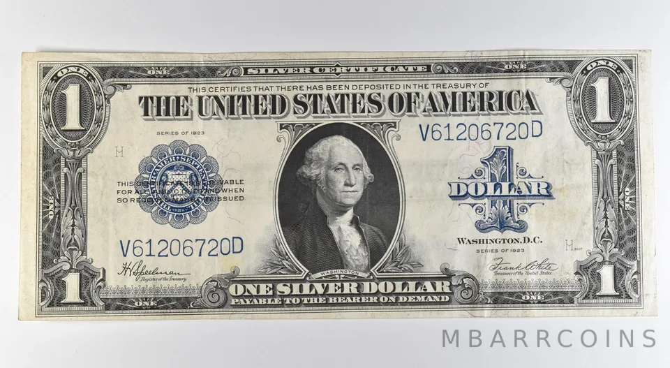 1923 $1 Silver Certificate Large Note Blue Seal Fr#237 *0533