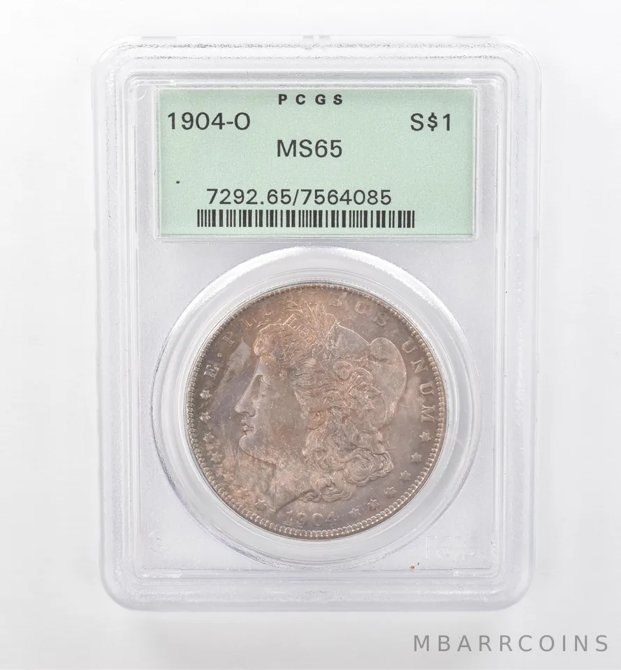1904-O Morgan Silver Dollar MS65 PCGS OGH Beautiful Tone *1951
