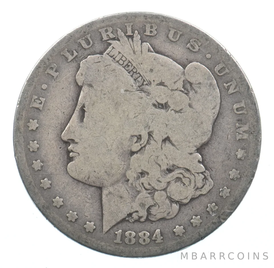 Early - 1884 Morgan Silver Dollar - 90% US Coin *525
