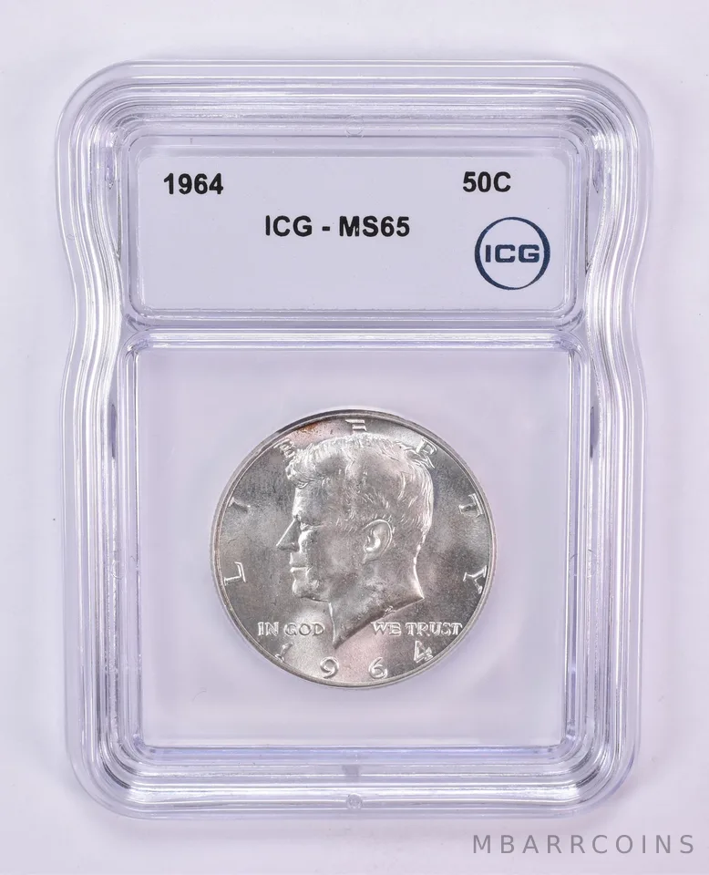 1964 Kennedy Half Dollar MS65 ICG