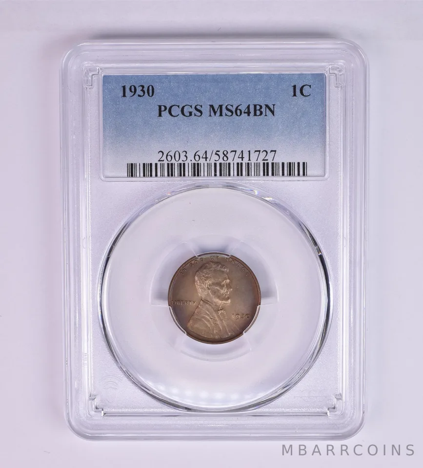 1930 Lincoln Wheat Cent MS64 BN PCGS Beautiful Tone *1228