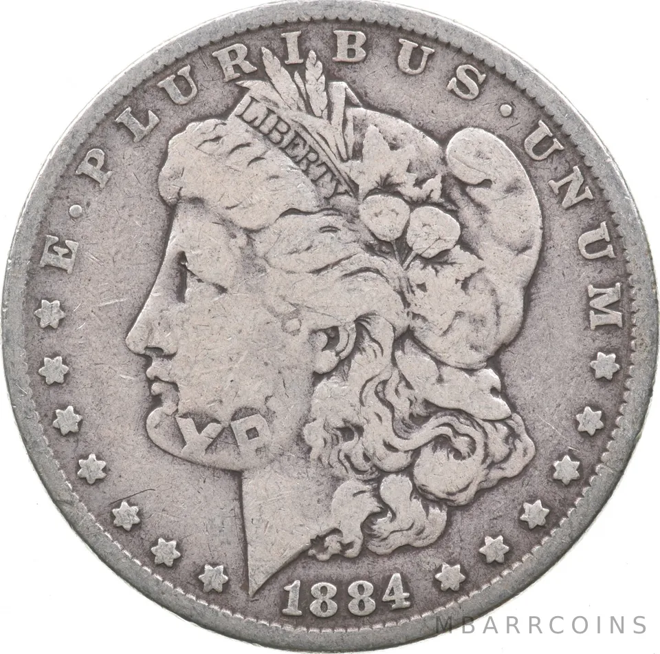 1884 Morgan Silver Dollar - Counter Stamped or Error??? Kind of Neat *9622