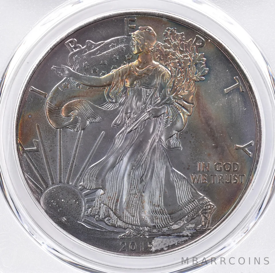 2015 American Silver Eagle MS66 PCGS Beautiful Tone *1423