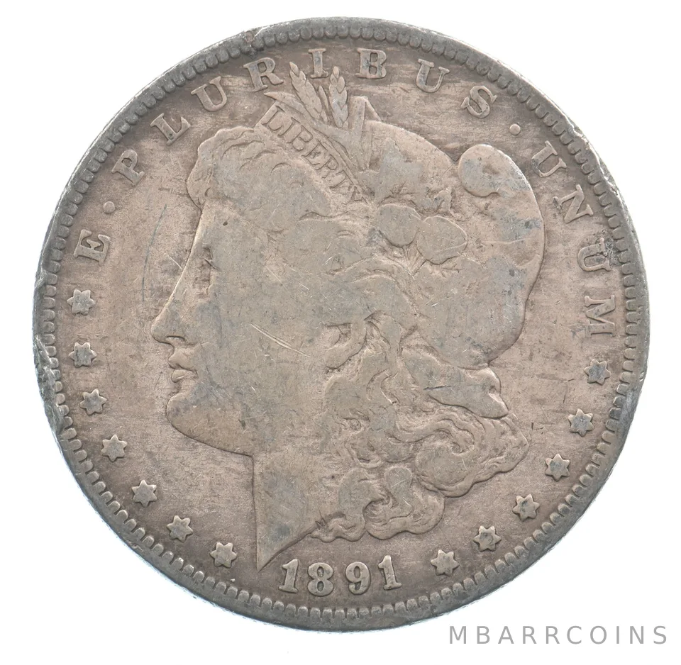 Early - 1891-O Morgan Silver Dollar - 90% US Coin *919