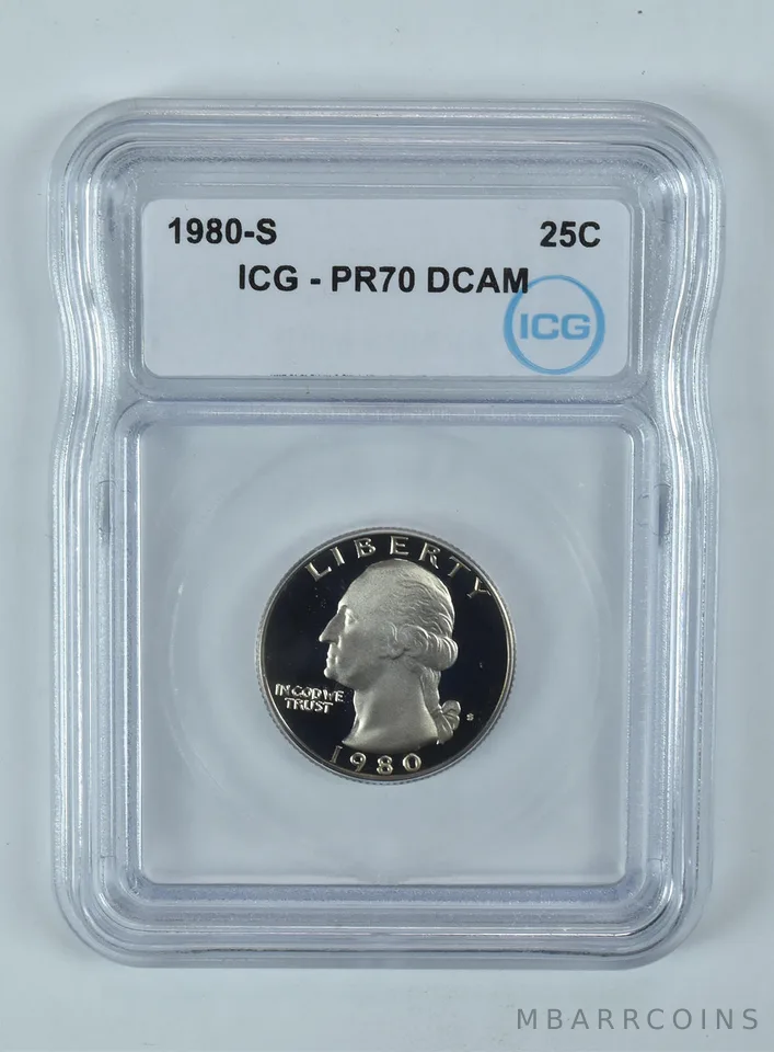 1980-S Washington Quarter PR70 DCAM ICG