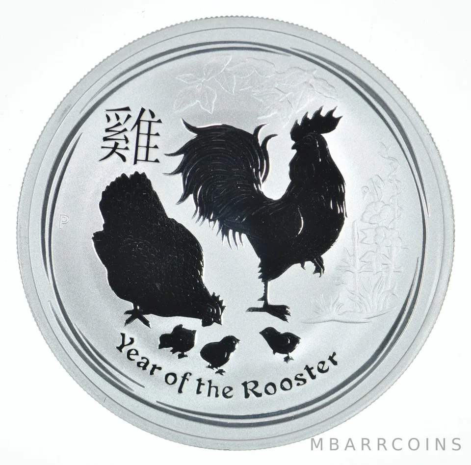 2017 P Australia 1 Dollar Silver Year Of The Rooster 1 Oz Silver