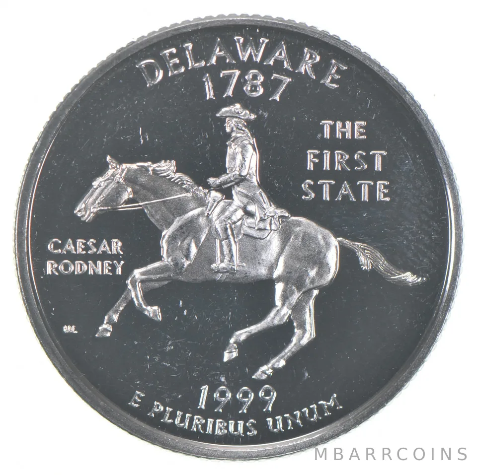 1999-S Washington State Quarter 90% Silver Proof Delaware